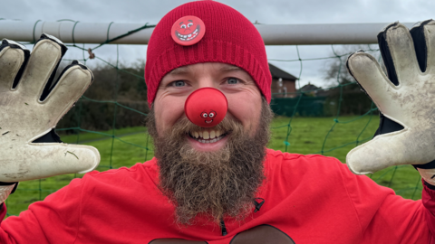 Adam Green in goal