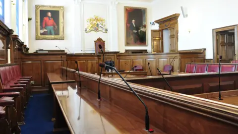 Inside the Guernsey States Chamber
