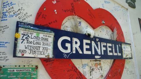 The Grenfell Memorial Wall in west London