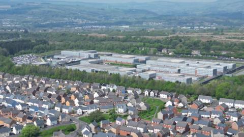 HMP Parc from overhead