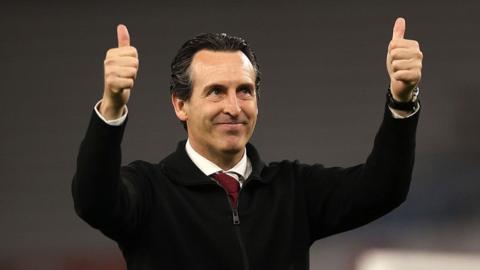 Aston Villa manager Unai Emery