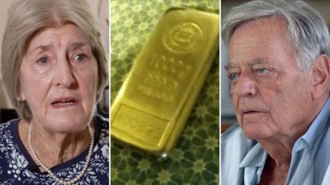 83-year-old, Elspeth, Tony Blackburn and a gold bar