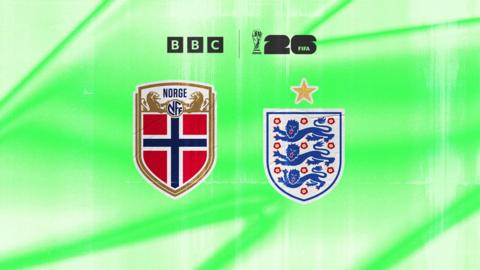 Noway and England football badges