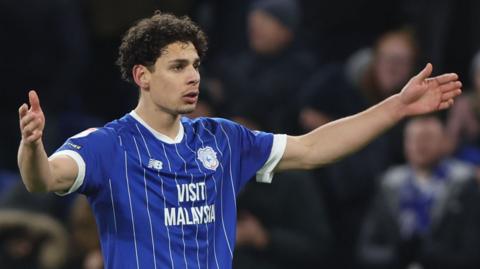 Cardiff City's Yousef Salech