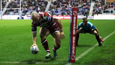 Liam Marshall of Wigan Warriors 