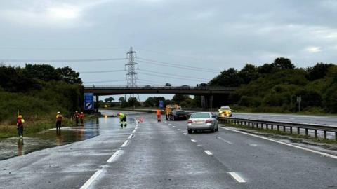 Flooding on the M5