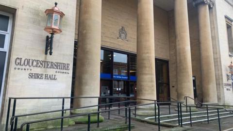 Exterior of Shire Hall building in Gloucester