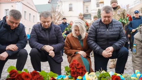 Memorial service in Ukraine 