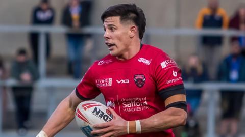 Salford Red Devils player Shane Wright in action.