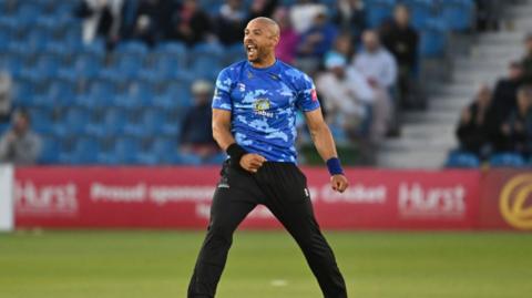 Tymal Mills of Sussex