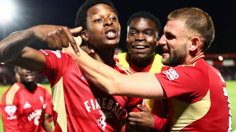 Salford celebrate winner