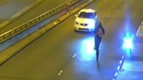 Driver Abdirahman Ibrahim pursued Liam Jones after seeing him pull a wheelie on his e-motorbike