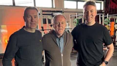 Oisin McConville, Noel McGinn and Thomas Niblock