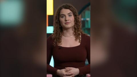 Mimi looking into the camera