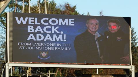 Banner at McDiarmid Park