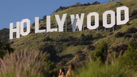 A photo of the Hollywood sign in Los Angeles, California 