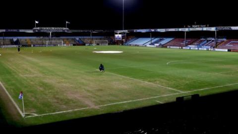 Scunthorpe United home stadium Glanford Park.