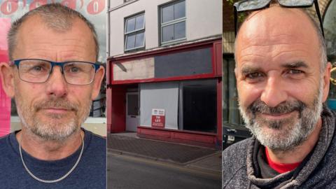 Dafydd, Elfyn a siop wag