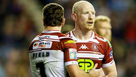 Liam Farrell in action for Wigan