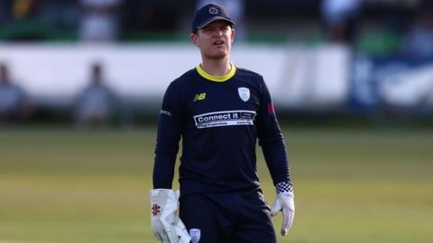 Ben Brown while keeping wicket for Hampshire