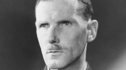 Headshot of Group Captain James Stagg