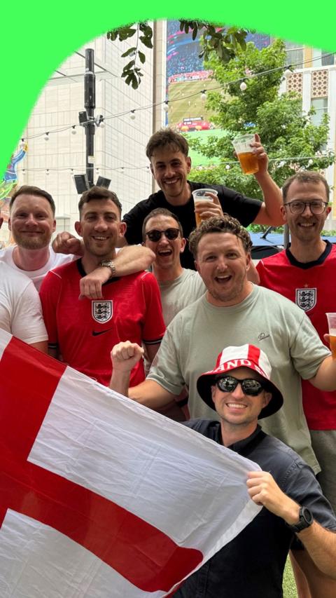 England fans in Dallas