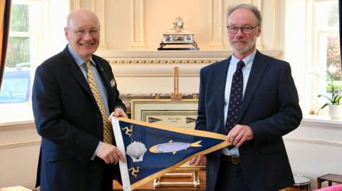 Lieutenant Governor Sir John Lorimer and Dr David Beard