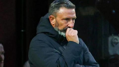 Derek McInnes has watched his Hearts side win just one of their past five games