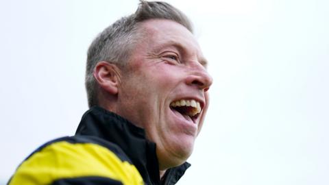 Neil Harris laughing