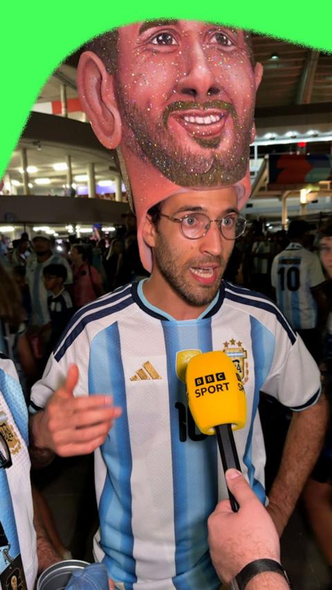 Argentina fan speaking to BBC Sport
