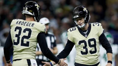 Charlie Smyth celebrates a successful kick