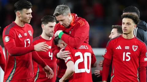 Wales dejected after losing play-off final