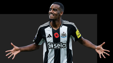 Newcastle striker Alexander Isak