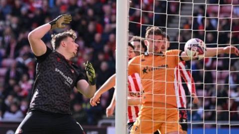 Sunderland's Anthony Patterson scores an own goal against Hull City