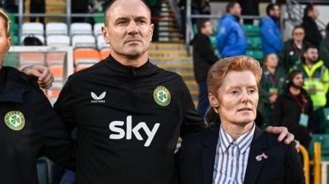 Former Republic of Ireland senior women assistant coach Colin Healy and ex-head coach Eileen Gleeson