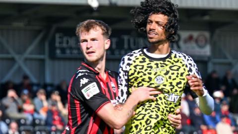 Action from Truro City v Forest Green Rovers