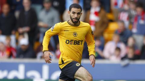 Rayan Ait-Nouri playing for Wolves