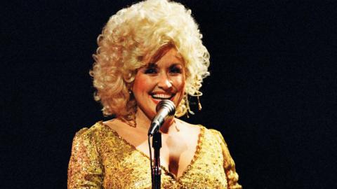 Dolly Parton performing in the 1980s