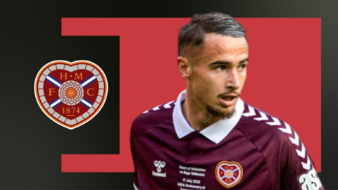 Hearts midfielder Tom Renaud