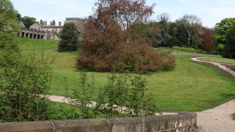 Grounds of Ilam Park, in the village of Ilam, near Ashbourne, in Derbyshire.
