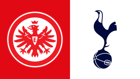 Eintracht Frankfurt and Tottenham Hotspur club badges