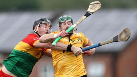 Action from Antrim v Carlow