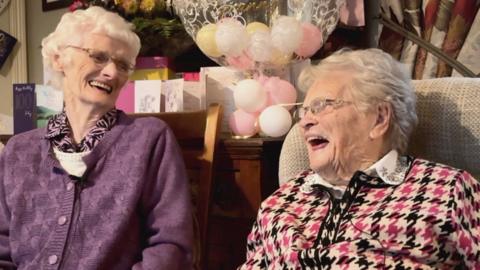 Elizabeth McKillion and Margaret McRory both recently turned 100 years old