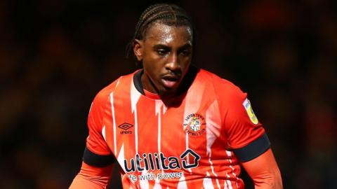 Amari'i Bell playing for Luton Town