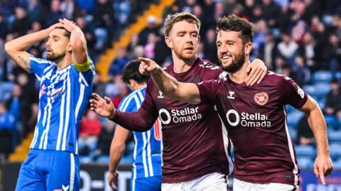 Hearts celebrate