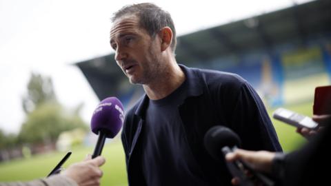 Frank Lampard being interviewed