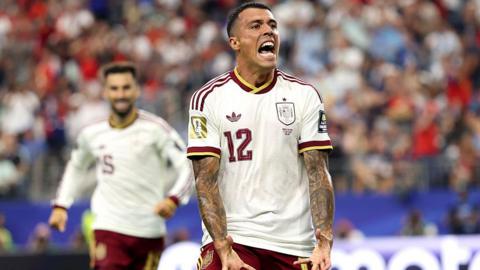 Pedro Porro celebrates