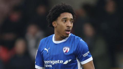 Kane Drummond playing for Chesterfield