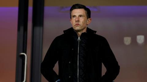 West Bromwich Albion sporting director and president Andrew Nestor on the balcony at The Hawthorns Stadium