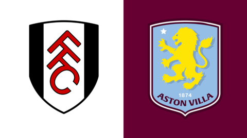 Fulham and Aston Villa club badges